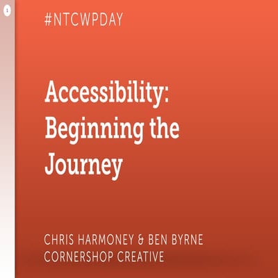 Accessibility: Beginning the Journey