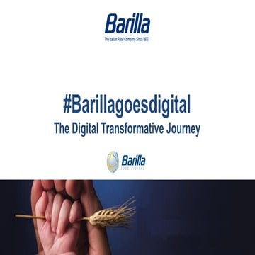 #Barillagoesdigital: the digital transformative journey - Alessandra Ardrizzoia