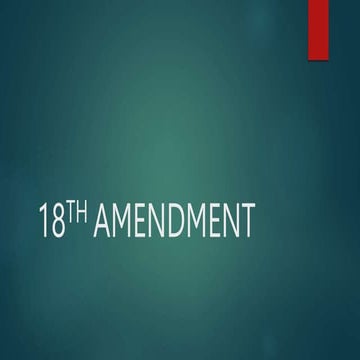 18th Amendment in the constitution of pakistan