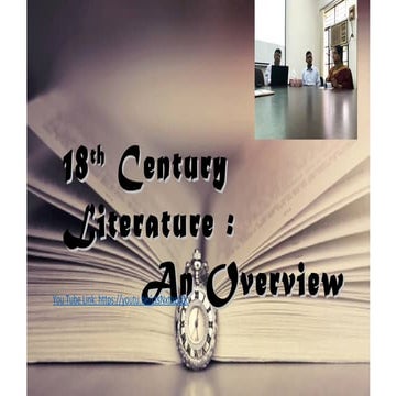 Neoclassical Literature| 18th Century Literature (Overview) | Age of Enlighte...