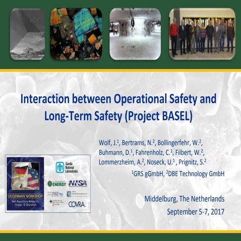 18 Interaction between Operational Safety and Long-Term Safety (Project BASEL)