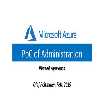PoC Azure Administration