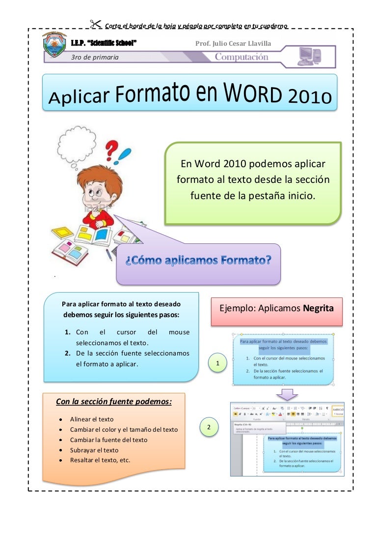 aplicar formato en word 2010 formato de afiches en word