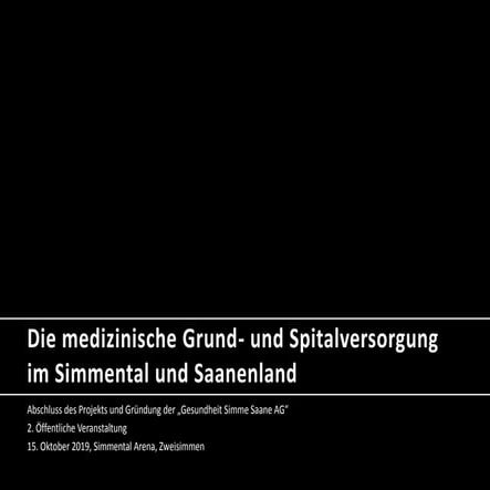 Gesundheit Simme Saane / 15. Oktober