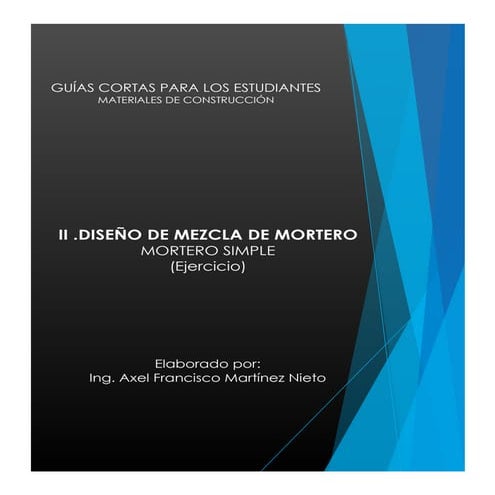 Diseño de mezcla de mortero en 6 pasos