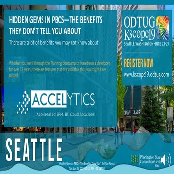   HIDDEN GEMS IN PBCS—THE BENEFITS THEY DON’T TELL YOU ABOUT