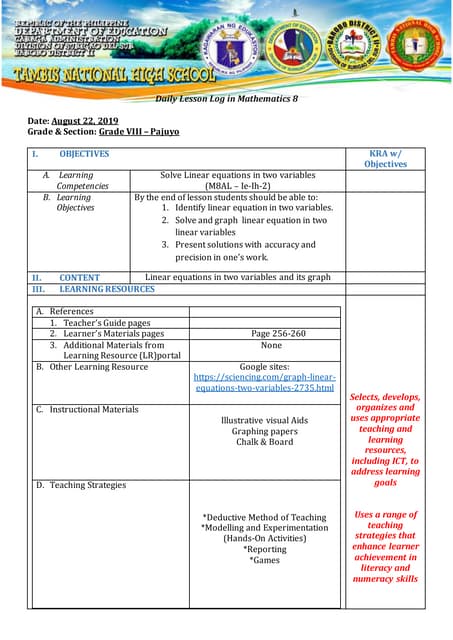 LESSON PLAN IN GRADE 8 MATH FACTORING BY GCMF | PDF