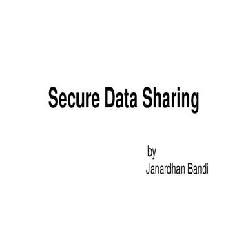 How to do Data Sharing in Snowflake in cloud | PPTX