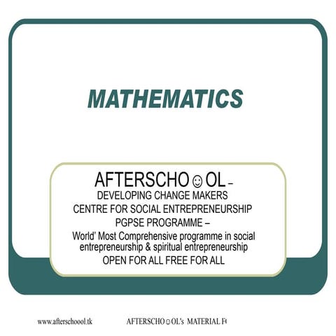 19 August Mathematics