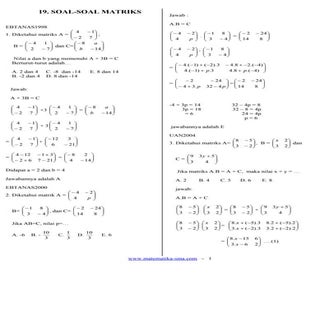 19. Soal-soal Matriks