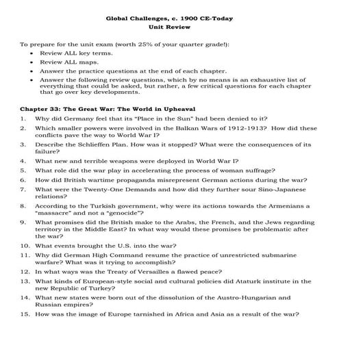 1900 today ce unit review