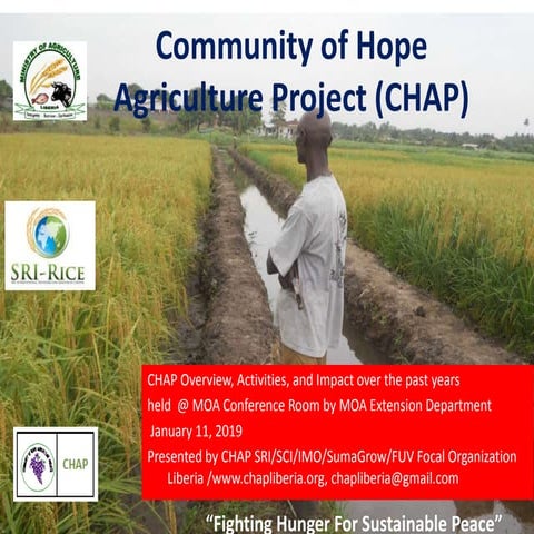 1901 - Community of Hope Agriculture Project Update to Liberia MOA 2019