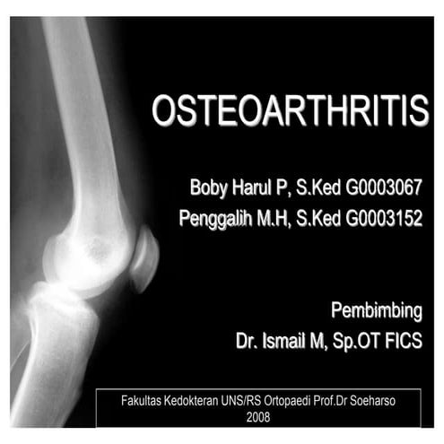 Osteoarthritis Refrat
