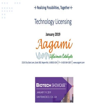Aagami Technology Licensing Presentation