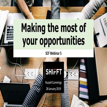190129 SCF Webinar 5 - Opportunities - FINAL