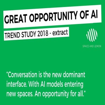 Digital Trend Study 2018 - "The Great Opportunity of AI"