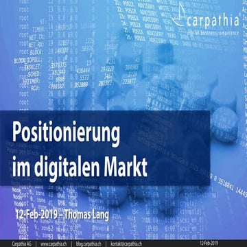 Pharma: Positionierung im digitalen Markt 