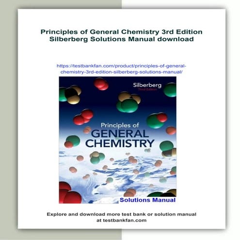 Principles of General Chemistry 3rd Edition Silberberg Solutions Manual | PDF