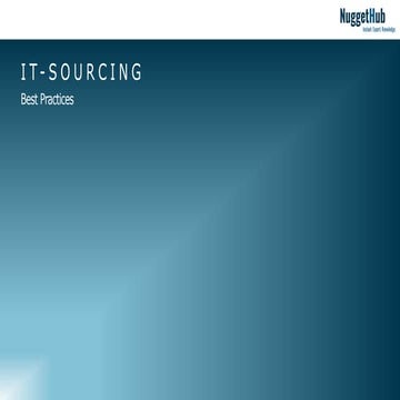IT Sourcing I Best Practices I NuggetHub