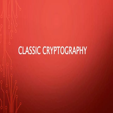 Classic Cryptography | PPT