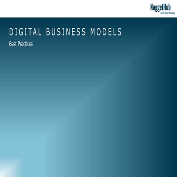 Digital Business Models I Best Practices I NuggetHub
