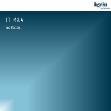 IT M&A I Best Practices I NuggetHub