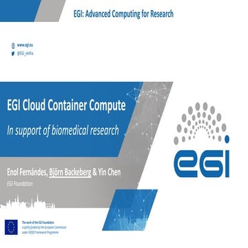 EGI Cloud Container Compute Service