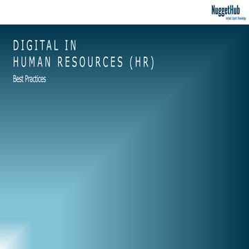 Digital HR I Best Practices I NuggetHub
