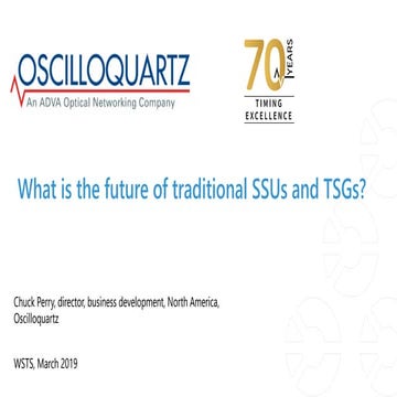 What is the future of traditional SSUs and TSGs?