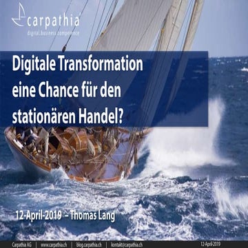 Digitale Transformation - eine Chance für den stationären Handel?