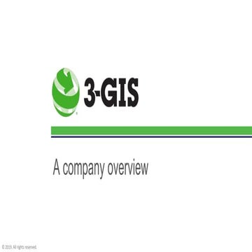 3-GIS Company Overview