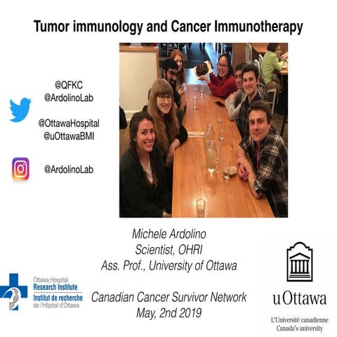 Tumor Immunology and Cancer Immunotherapy