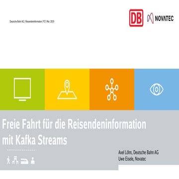 Freie Fahrt für die Reisendeninformation mit Kafka Streams