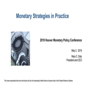 Monetary Strategies in Practice