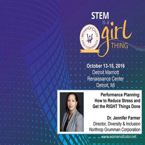 WOC 2016: Performance Planning: How to reduce stress and get the RIGHT things...