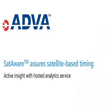  SatAware assures satellite-based timing