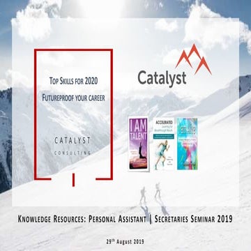 Knowledge Resources Talk - Top 10 Skills 2020