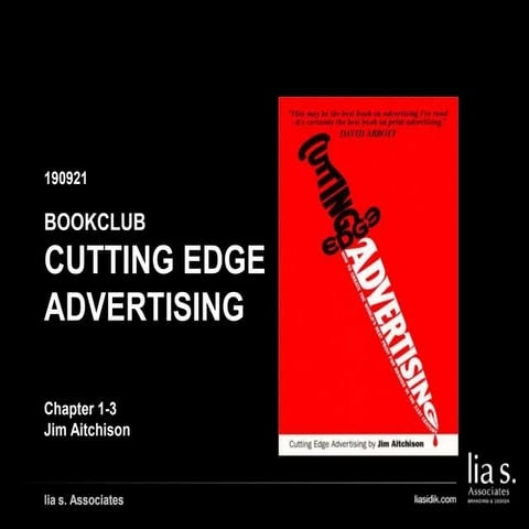 126 190921 Cutting edge Advertising by Jim Aitchison Chapter 1-3