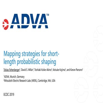 Mapping strategies for short-length probabilistic shaping