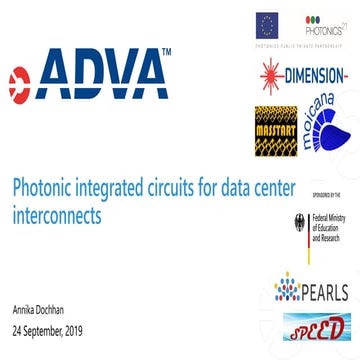 Photonic integrated circuits for data center interconnects