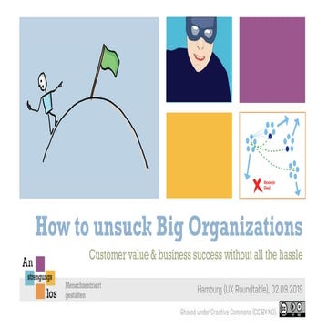 How to unsuck (big) organizations