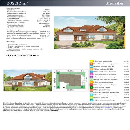 Projekt domu Siedziba