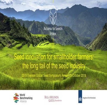 Access to Seed Innovation for Smallholder Farmers