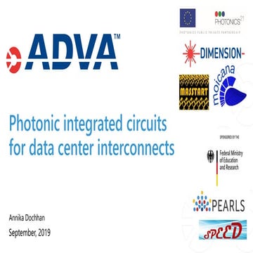 Photonic integrated circuits for data center interconnects