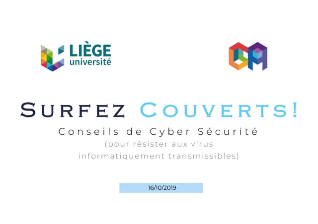 "Surfez couverts !" - Conseils de Cyber securité 