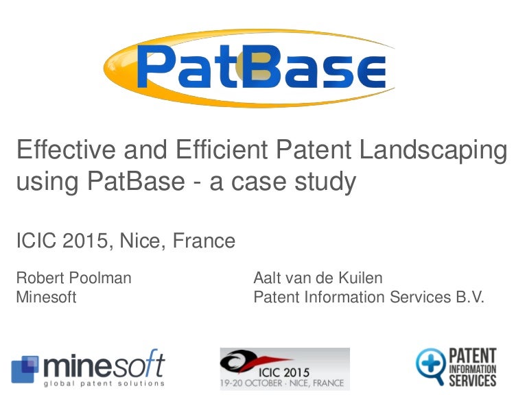 Efficient and Effective Patent 