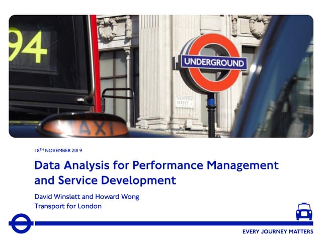 Data analysis in performance management 