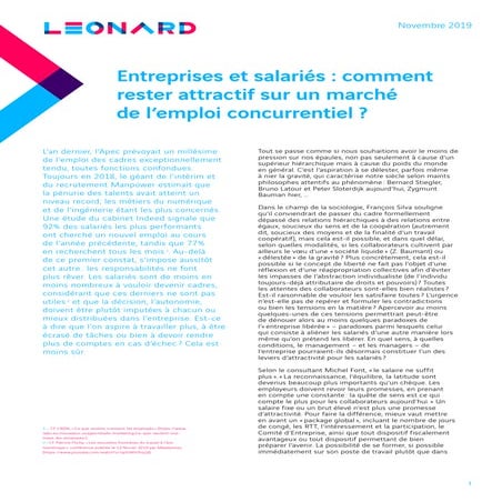 Comment rester attractif face aux nouvelles aspirations des collaborateurs ?