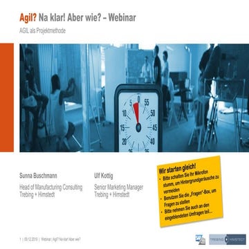 Webinar - Agil? Na klar! Aber wie?