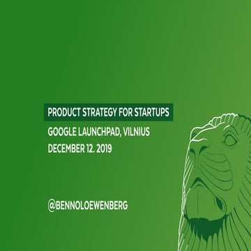Product Strategy for Startups (english) #GoogleLaunchpad #StartupWiseGuys
